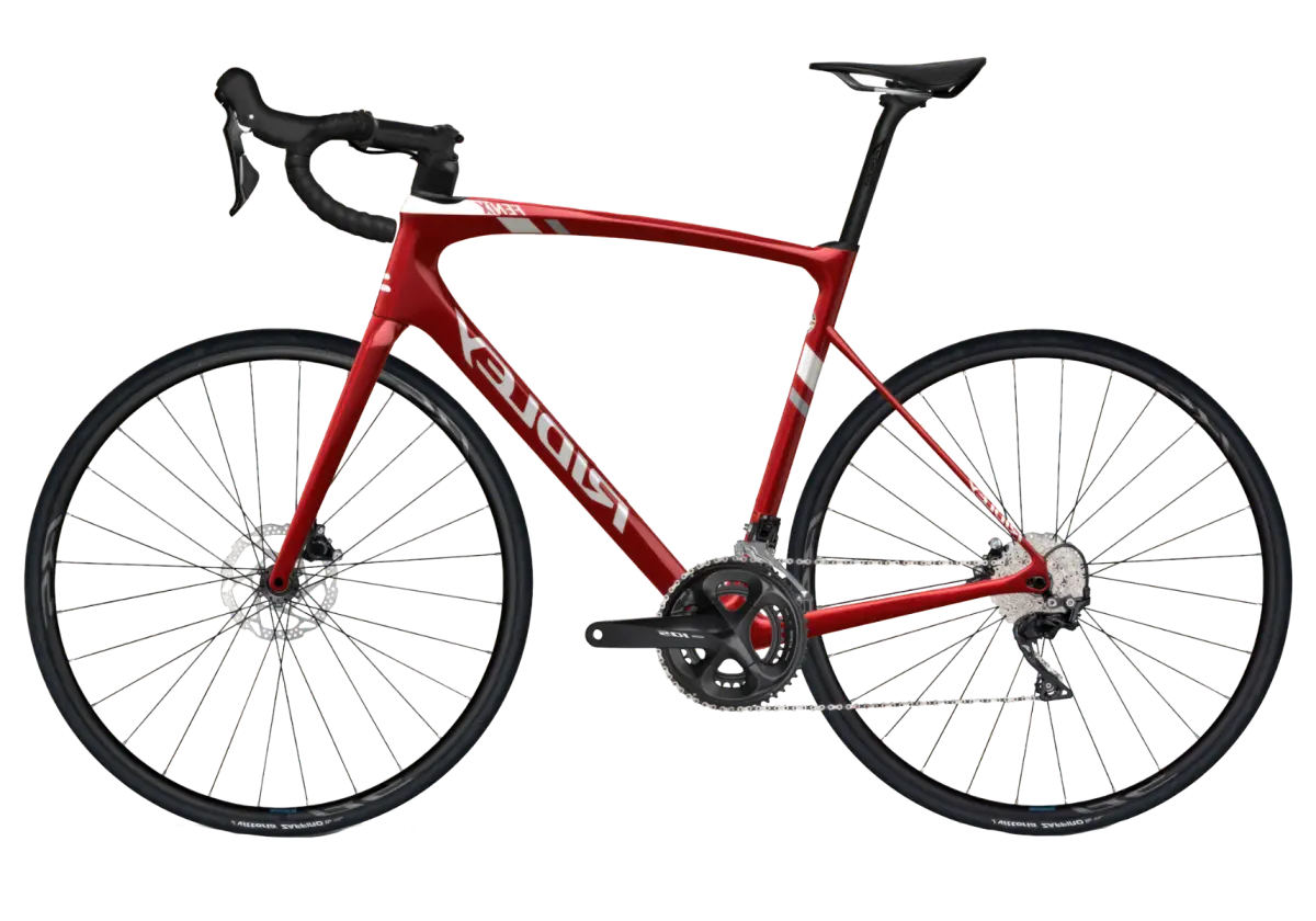 bicicletta da corsa Ridley Fenix Disc rossa